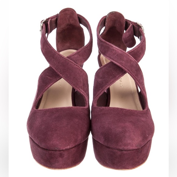 Loeffler Randall Suede Crisscross Wedges, size 8.5, GUC - Picture 6 of 7